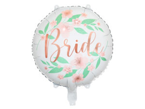 balon foliowy bride w kwiaty