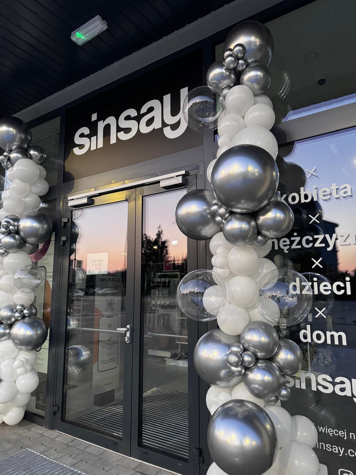 słupki balonowe sinsay