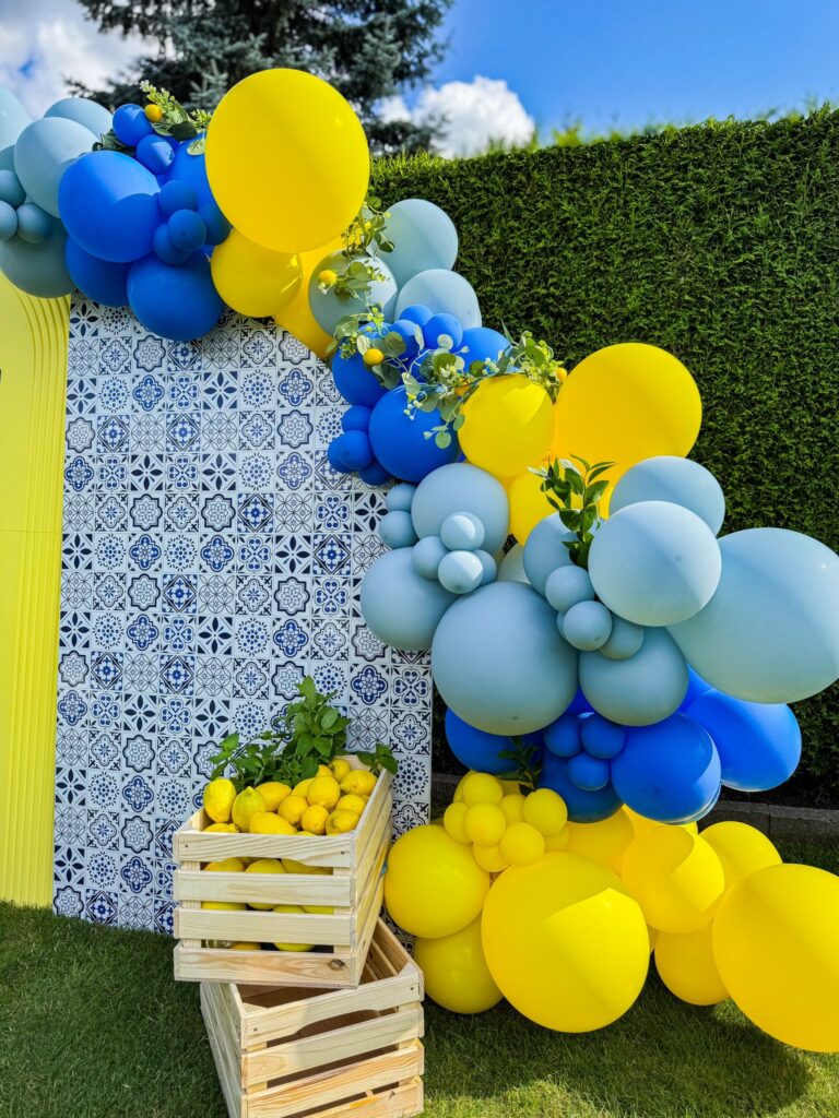 Wieczor panienski dekoracja motyw cytryny