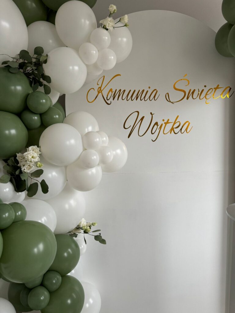 dekoracja komunia swieta do zdjec slask