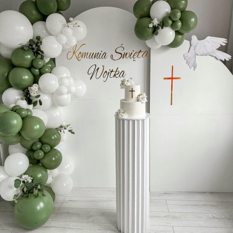 komunia dekoracja do zdjec