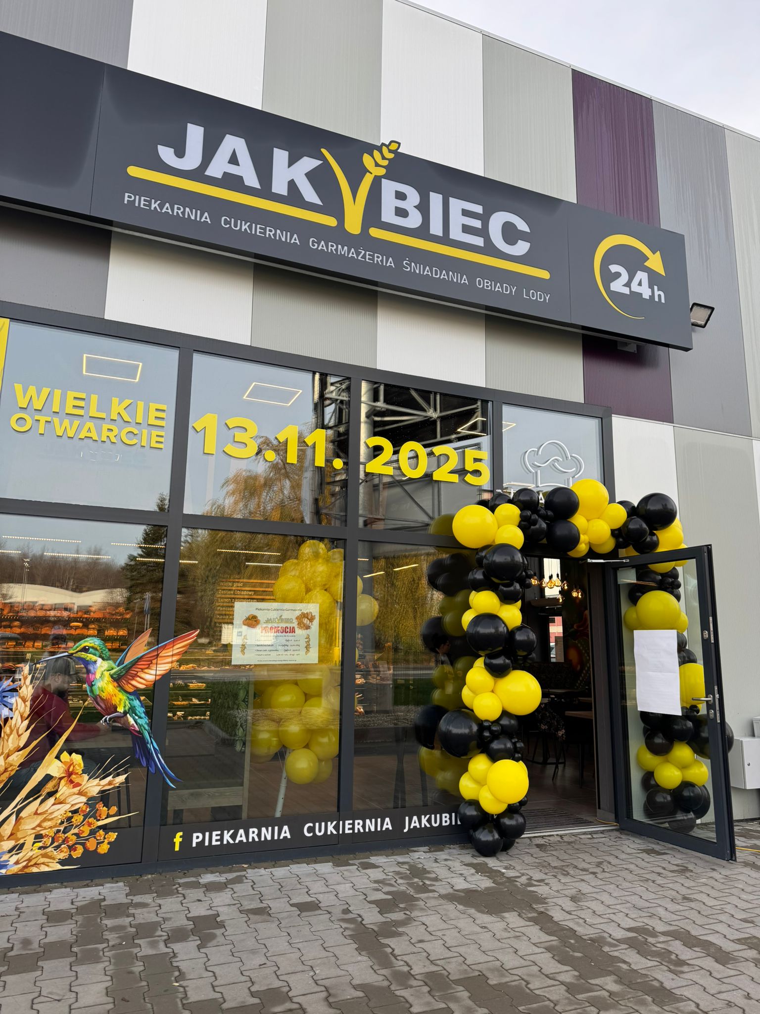 dekoracja na otwarcie piekarni jakubiec