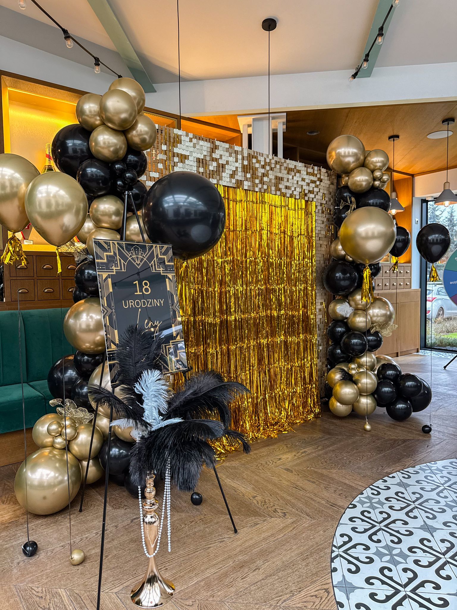 Scianka do zdjec styl lata 20